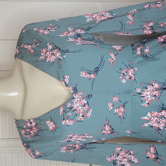 MADEWELL MARGUERITE DRESS IN BUTTERFLY GARDEN WOMEN SIZE 2 - Picture 3 of 16